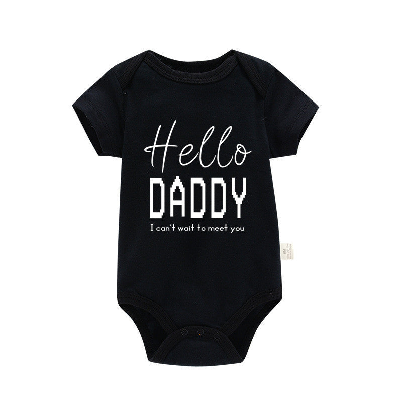 Pure Cotton Baby Triangle Rompers Short Sleeve