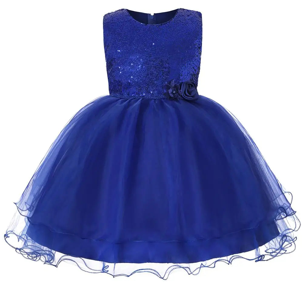 Kids Sequined Dresses for Girls Christmas Children Clothing Princess