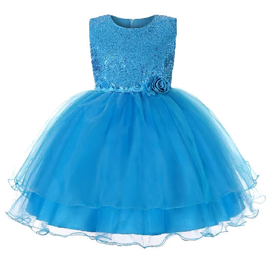 Kids Sequined Dresses for Girls Christmas Children Clothing Princess
