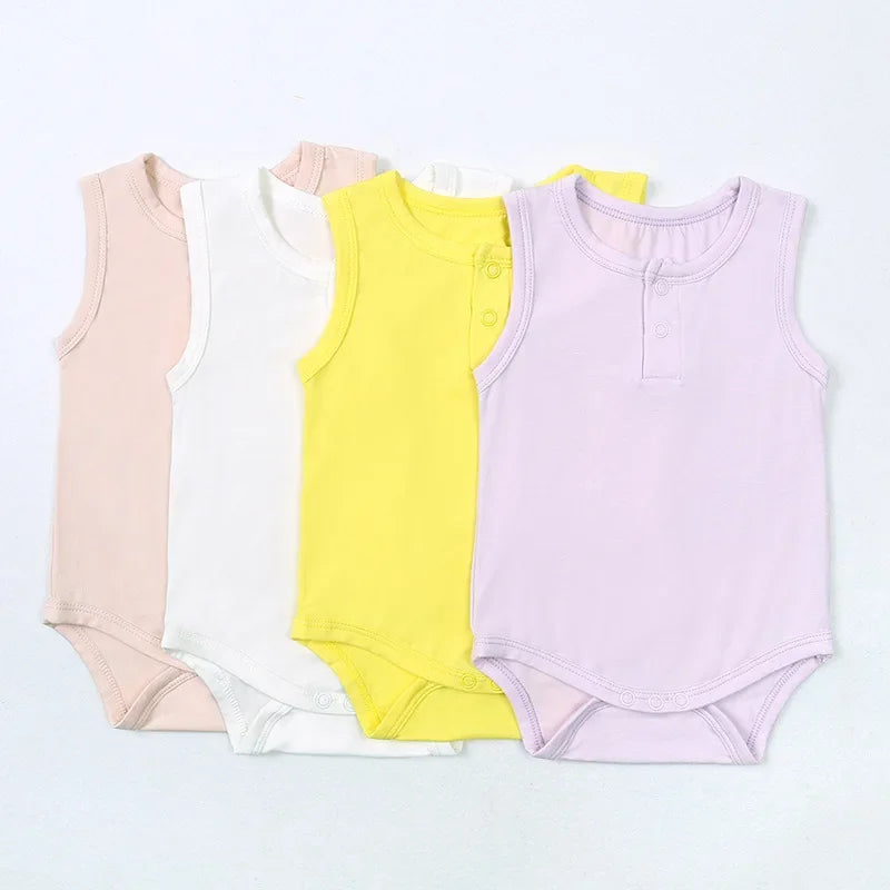 Newborn Boy Rompers Summer Bamboo Baby Girl Romper For 0-24 M One-pieces Infant Casual Bodysuit Clothes Costume Jumpsuits