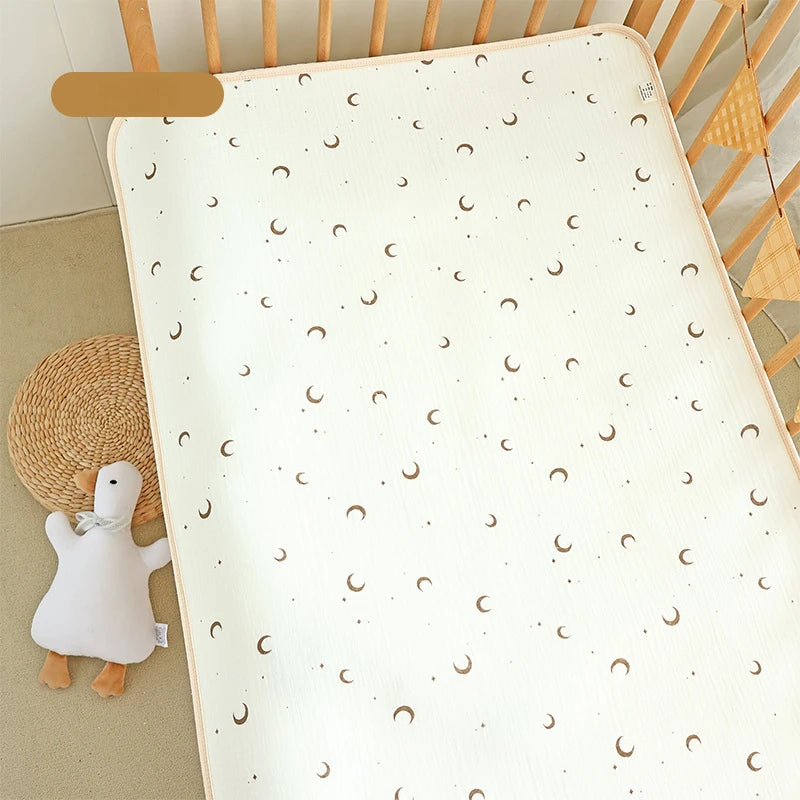 Cotton Baby Diaper Changing Mat Washable Large Size Diaper Changing Pad Covers Waterproof Children
