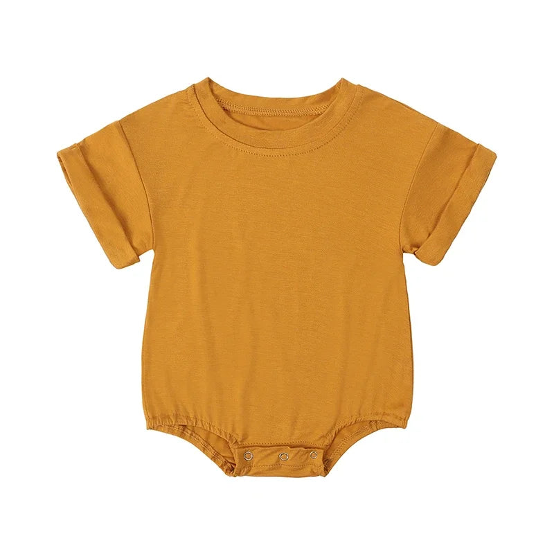 Newborn Boys Girls Clothing Casual Bamboo Fiber Rompers 3-24M Infnat Baby Jumpsuit