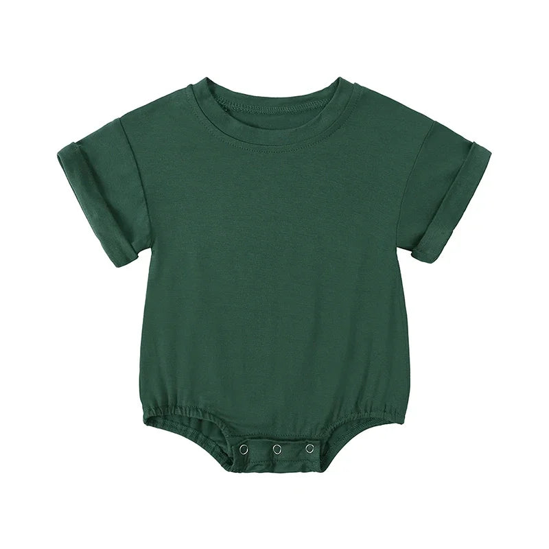 Newborn Boys Girls Clothing Casual Bamboo Fiber Rompers 3-24M Infnat Baby Jumpsuit