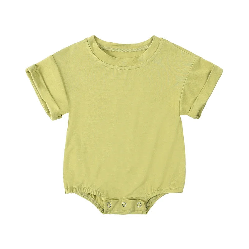 Newborn Boys Girls Clothing Casual Bamboo Fiber Rompers 3-24M Infnat Baby Jumpsuit