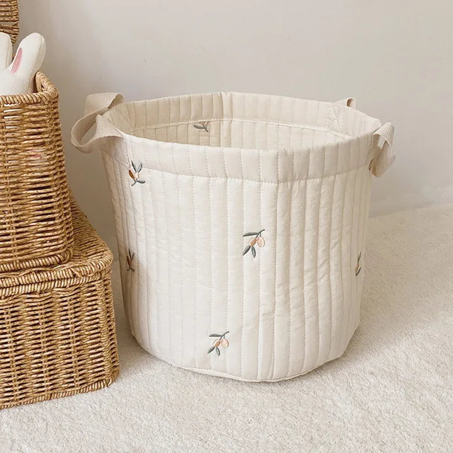 INS Baby Bags Cute Bear Embroidery Diaper Bag Caddy Nappy Cart Storage Mummy Maternity Bag
