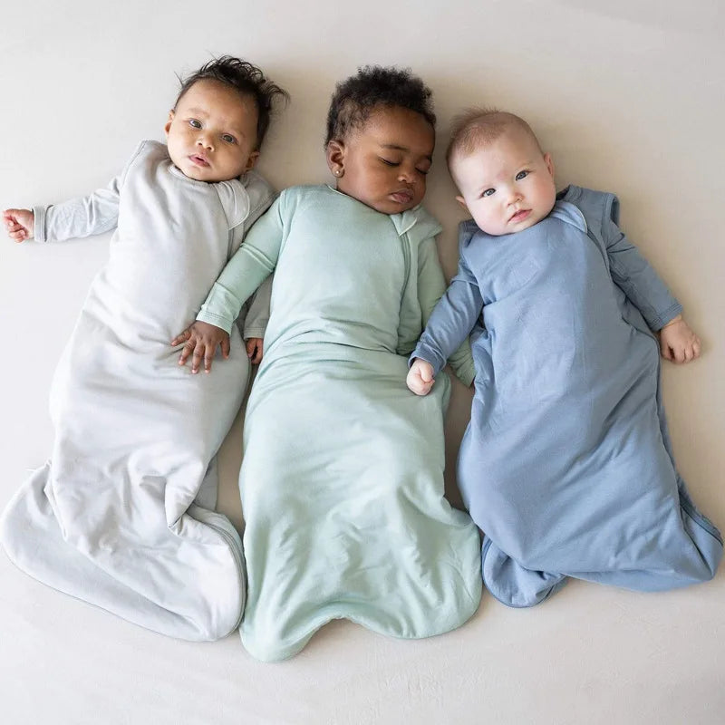 Bamboo Fiber Sleeping Bags Autumn Newborn Girl Crawling Clothes Spring Infant Cotton Anti-kicking