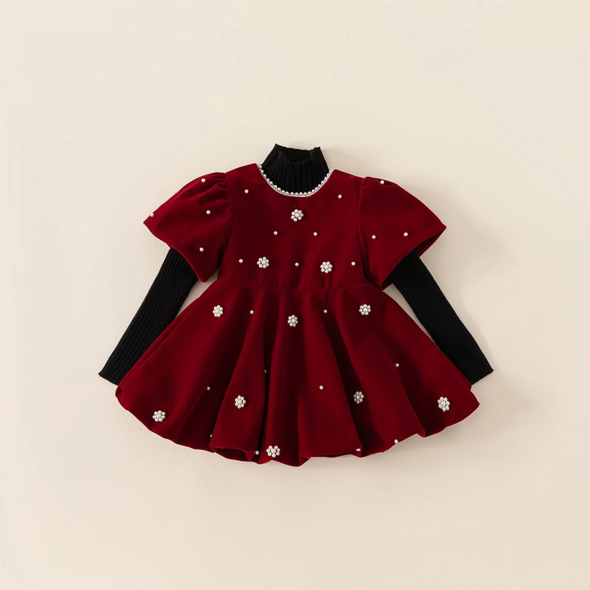 SnowBelle Fleece Dress – Warm Winter Party Outfit for Girls