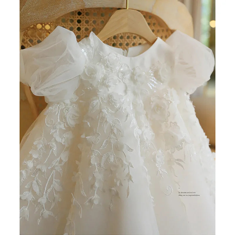 Infant Dress Gown Princess Elegant Children's Dress Girl Party Luxury Wedding Bridesmaid Prom Gown