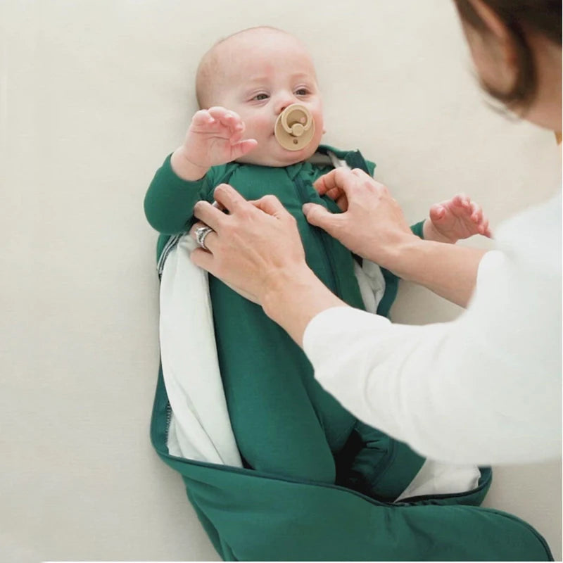 Bamboo Fiber Sleeping Bags Autumn Newborn Girl Crawling Clothes Spring Infant Cotton Anti-kicking