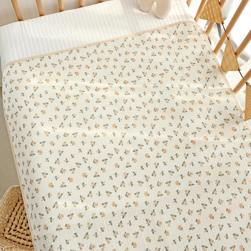 Cotton Baby Diaper Changing Mat Washable Large Size Diaper Changing Pad Covers Waterproof Children