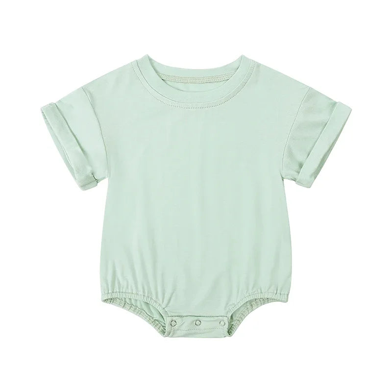 Newborn Boys Girls Clothing Casual Bamboo Fiber Rompers 3-24M Infnat Baby Jumpsuit