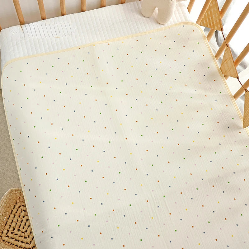 Cotton Baby Diaper Changing Mat Washable Large Size Diaper Changing Pad Covers Waterproof Children
