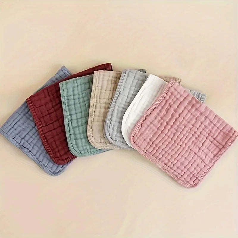 3pcs Muslin Baby Towel Long Burp Cloths Soft Absorbent Cotton Gauze Towel Baby Bib Newborn