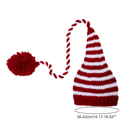 Newborn Baby Handwoven Long Tail Christmas Gift Hat