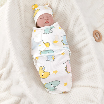 Anti-startle Swaddling Cotton Printing Gro-bag Spring And Summer Baby Wrap