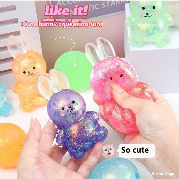 Creative Malt Sugar Rabbit Cartoon Slow Rebound Stress Relief Toy