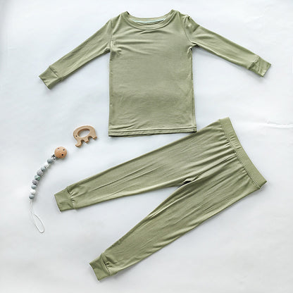 Ins Clothes For Babies Bamboo Fiber Boys Home Wear Suit