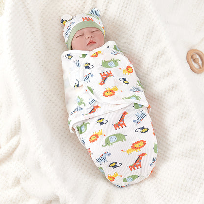 Anti-startle Swaddling Cotton Printing Gro-bag Spring And Summer Baby Wrap