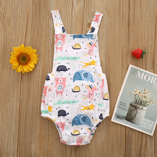 Fashion Printed Baby One-piece Triangle Romper