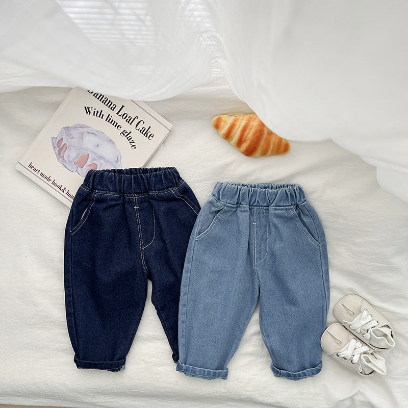 Trendy Thin Children's Soft Jeans