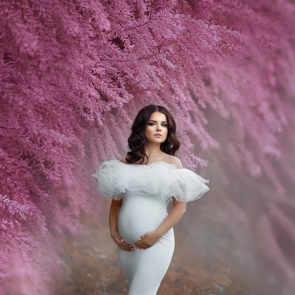 Baby Shower Long Dresses Pregnancy Photo Shoot Dress