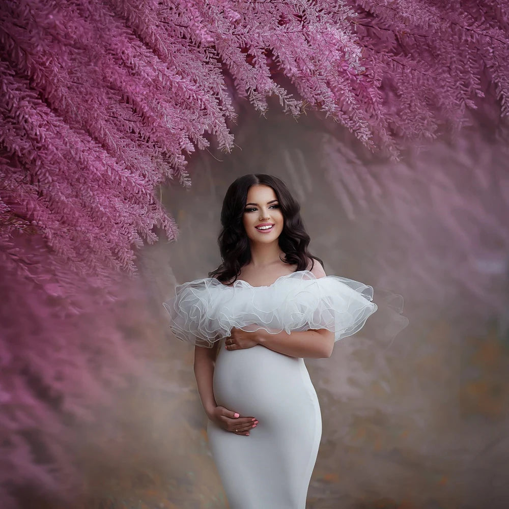 Baby Shower Long Dresses Pregnancy Photo Shoot Dress