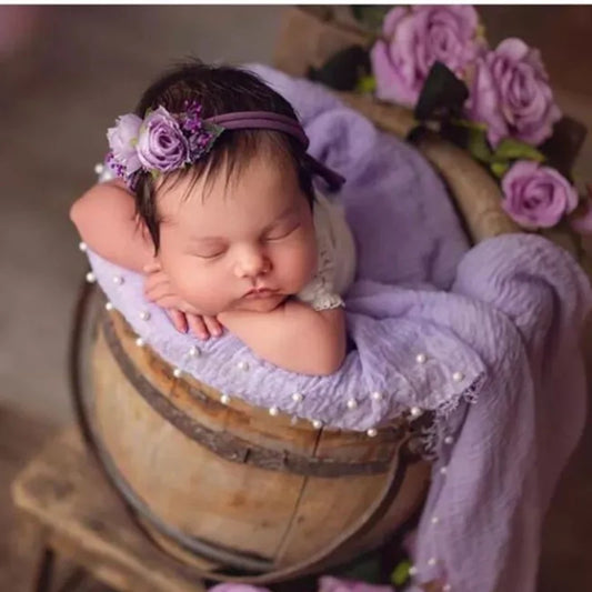 Pearl scarf wrap newborn photography props,large size baby wrap photography props