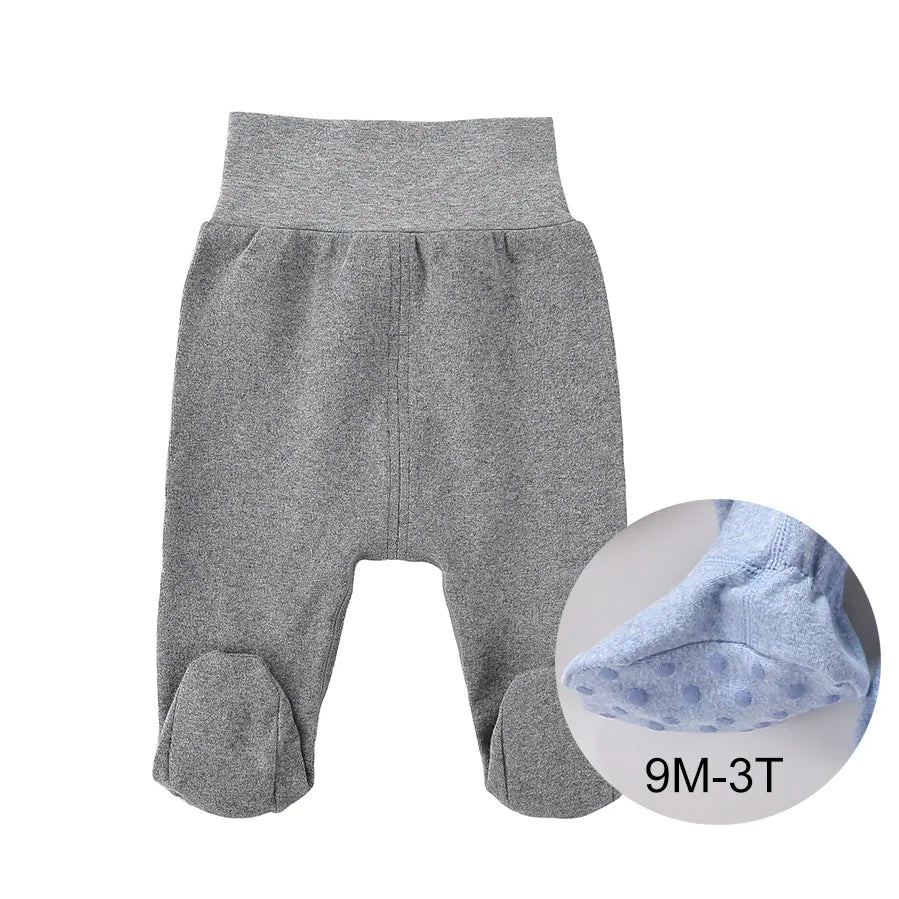 Newborn High Waist Baby Pants Unisex Cotton Trousers Casual Leggings pyjamas