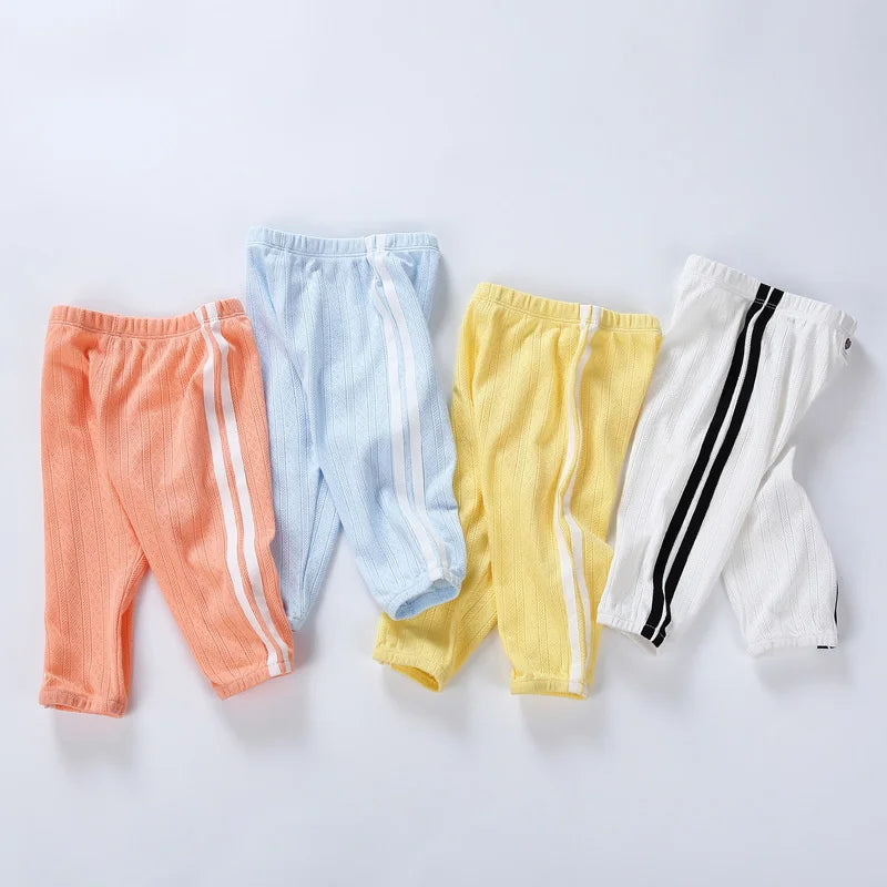 Baby pants long cotton summer ultra thin mosquito proof pants