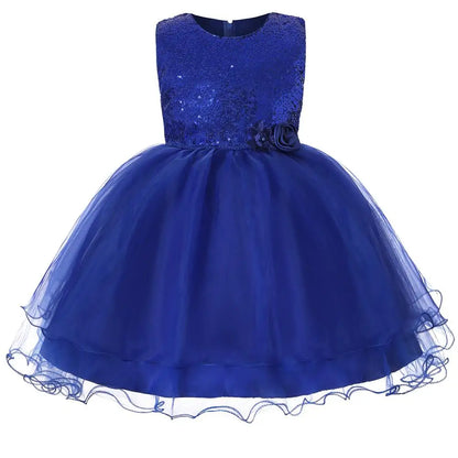 Kids Sequined Dresses for Girls Christmas Children Clothing Princess