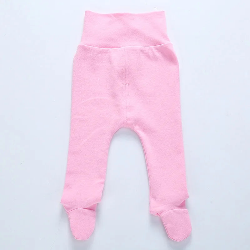 Baby High Waist Footed Pants Newborn Baby Boy Girl Leggings