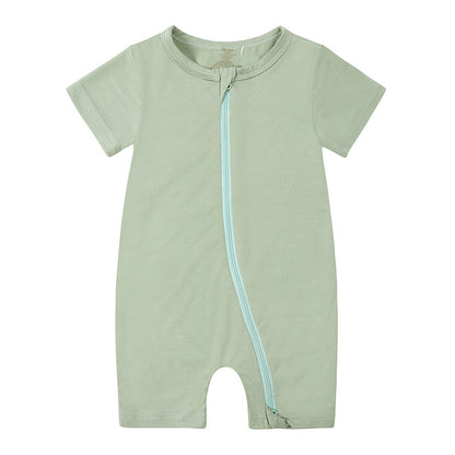 Baby Jumpsuit Bamboo Fiber New Short Sleeve Thin