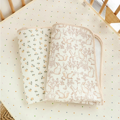 Cotton Baby Diaper Changing Mat Washable Large Size Diaper Changing Pad Covers Waterproof Children