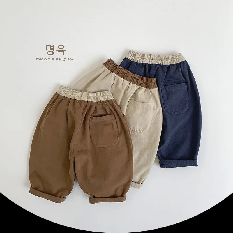 Children Casual Pants Autumn New Baby Girls Solid Loose Harem Pants