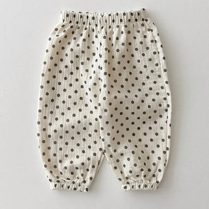 Girl Children Comfort Soft Floral Anti-mosquito Pants