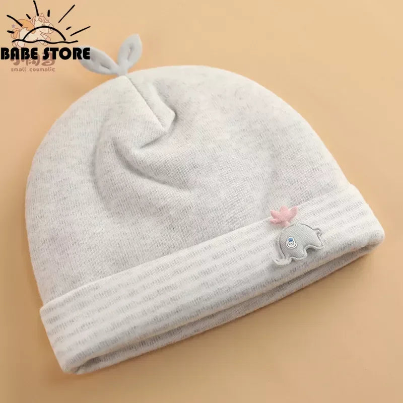 Baby Hats Newborn Beanie Winter Warm Thicker Cotton Soft Elastic Baby Cap