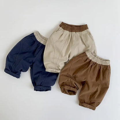 Children Casual Pants Autumn New Baby Girls Solid Loose Harem Pants