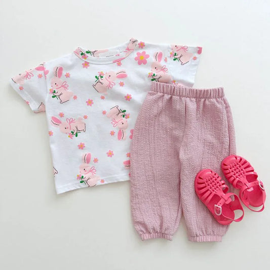 Boy Girl Baby Solid Thin Casual Pants Children Loose Anti-mosquito Pants