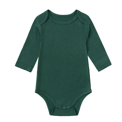 Newborn Boy Girl Rompers Bamboo Fiber Romper Long Sleeve Unisex Toddler Breathable Clothes Korean Infant
