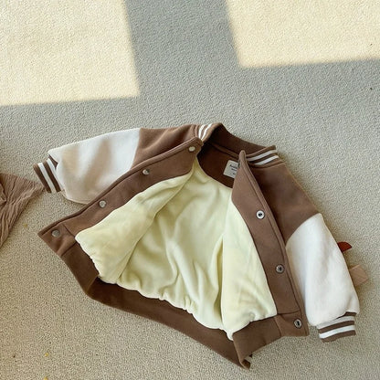 Toddler Infant Baby Boy Jacket Casual Baseball Uniform Outerwear