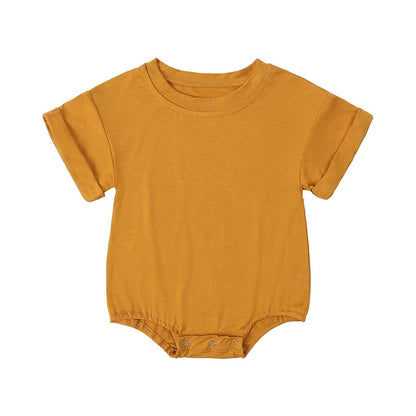 Newborn Boys Girls Clothing Casual Bamboo Fiber Rompers 3-24M Infnat Baby Jumpsuit