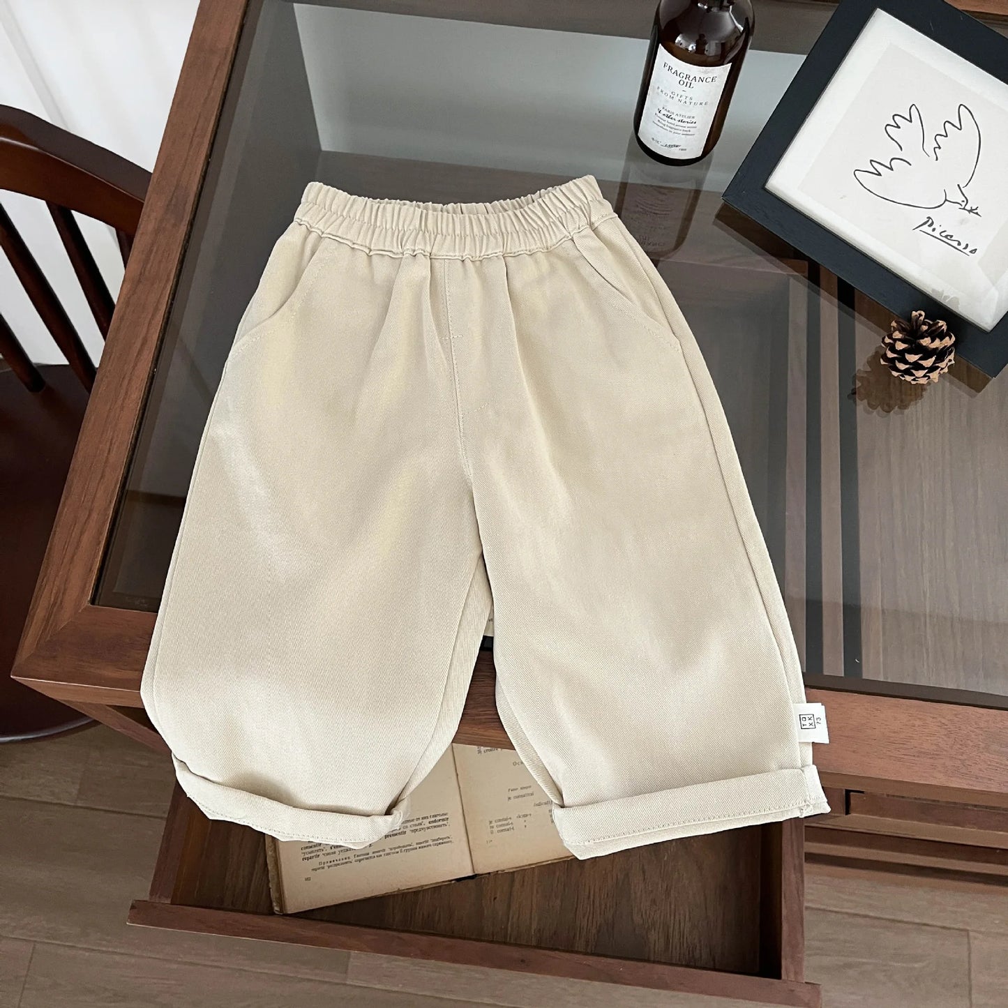 New Baby Loose Trousers Solid Infant Girl Casual Pants Kids Boys Straight Pants