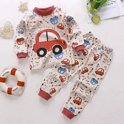 Cotton Newborn Boys Girls Sleepwear Suits Autumn Spring  Underclothes 2pcs