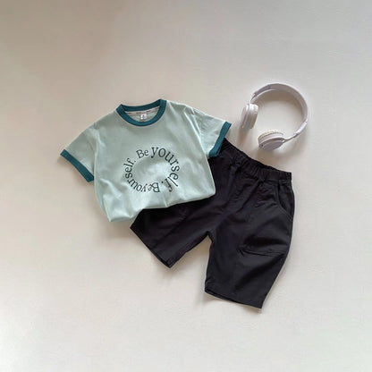 Baby Cotton Tops Fashion Boy Tshirt Kid Clothes