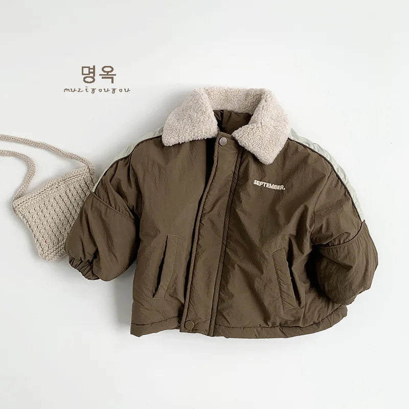 Boys And Girls Thickened Clothes Children Outerwear Casual Jackets