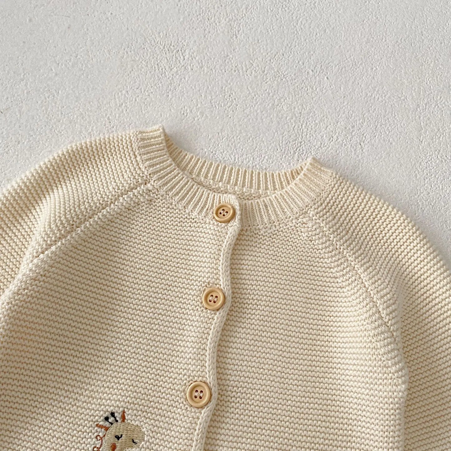 Baby Sweaters Boy Girl Embroidery Kinteed Cardigan Tops Coat Jacket