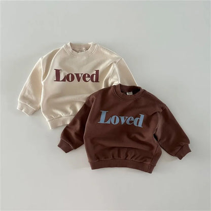 Children Casual Sweatshirt Fashion Letter Design Baby Tops Boys Girls Pullover