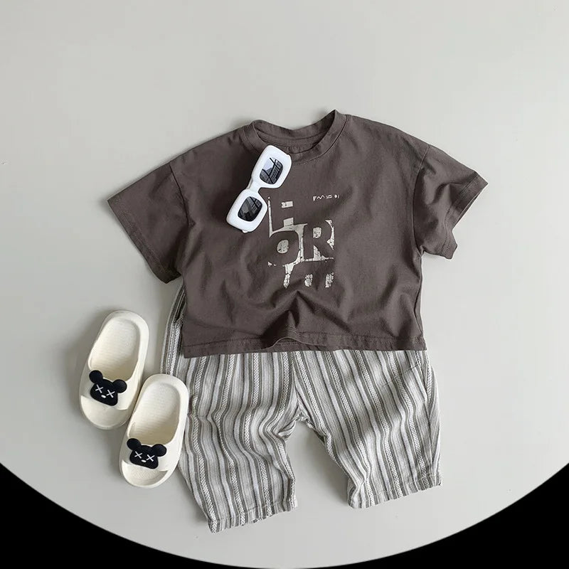 Baby Girl Casual Tees Toddler Boy Loose Tshirt Kids Cotton Tops