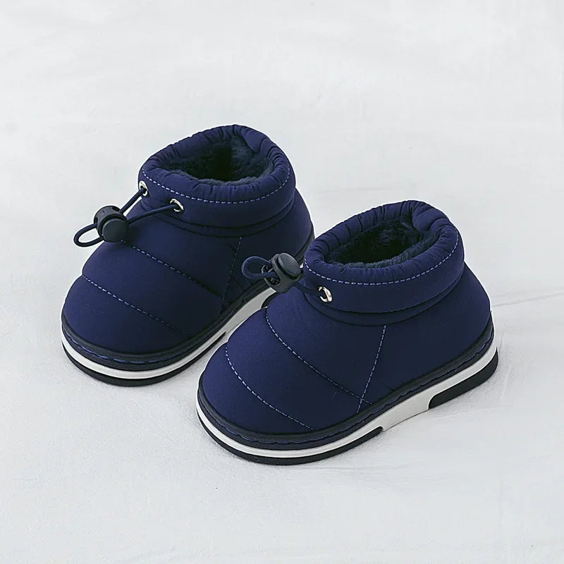 Kids Shoes Winter Baby Girls Snow Boots Keep Warm Cotton Shoes Children  Indoor Thicken Loafers