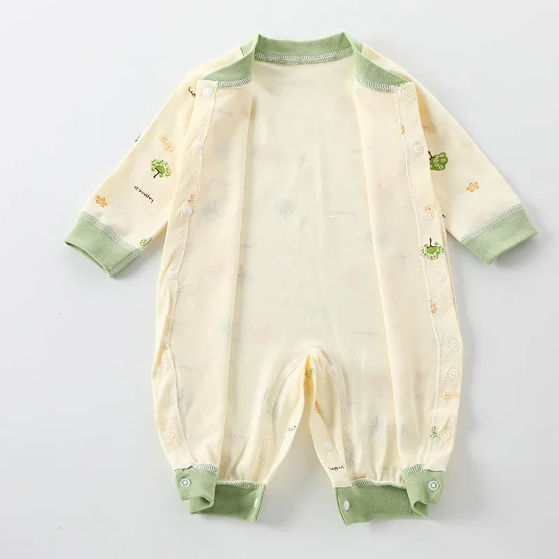 Baby Bodysuit Cotton Print Long Sleeve Boys and Girls Infant Comfort Creeper